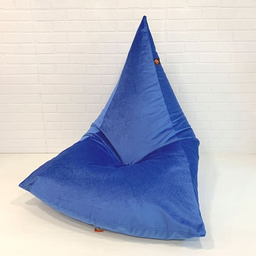 Кресло пирамида "Rimani" велюр - синий
