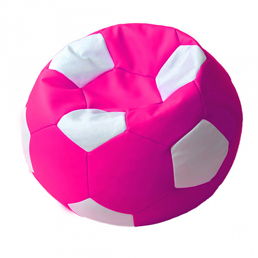 Мяч "Bari" экокожа - белый/розовый