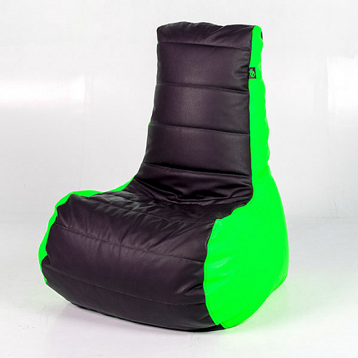 Кресло "Palermo" экокожа - зеленый/черный