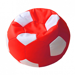 Мяч "Bari" экокожа - красный/белый
