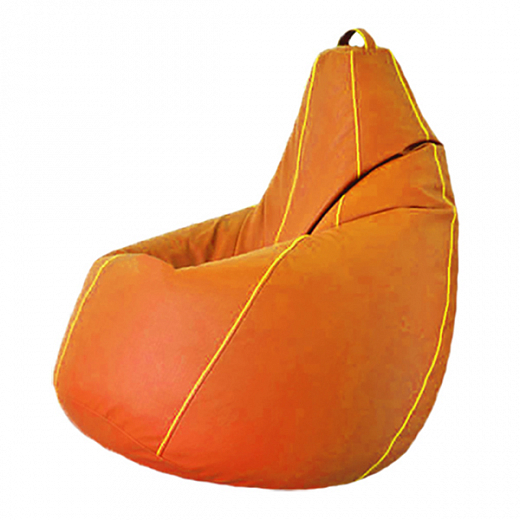 Кресло груша "Bormio" экокожа - orange